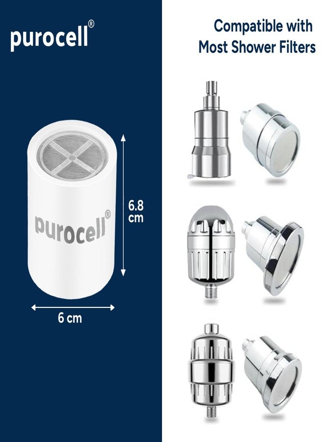 Purocell 30 Stage Hard Water Softener Shower Tap Filter for Bathroom SF-30 Pro Replacement Cartridge Refill | Removes Chlorine, Odor, Rust, Impurities | High Output Universal Media for Home Use - Image 5